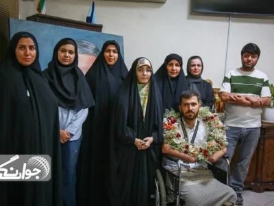 مدالی که رنگ ایثار گرفت